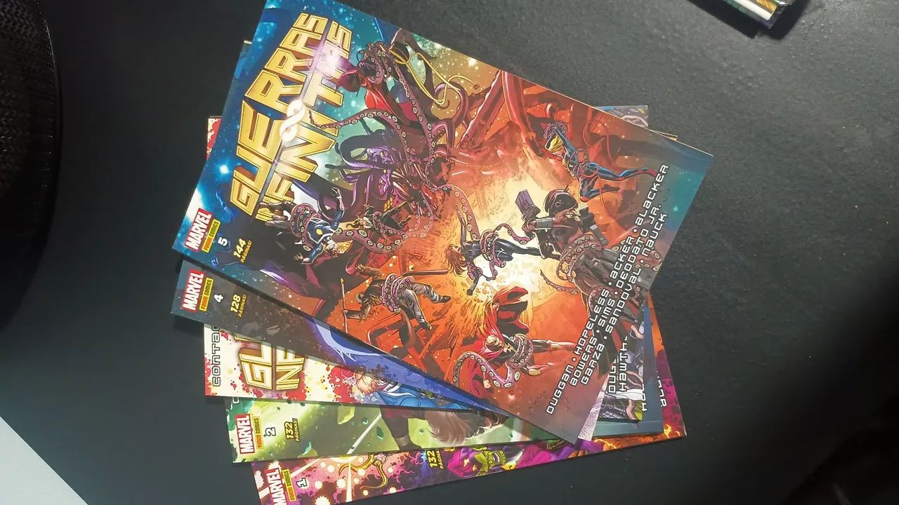 Quadrinhos Marvel guerra ifinitas 1 a 5 