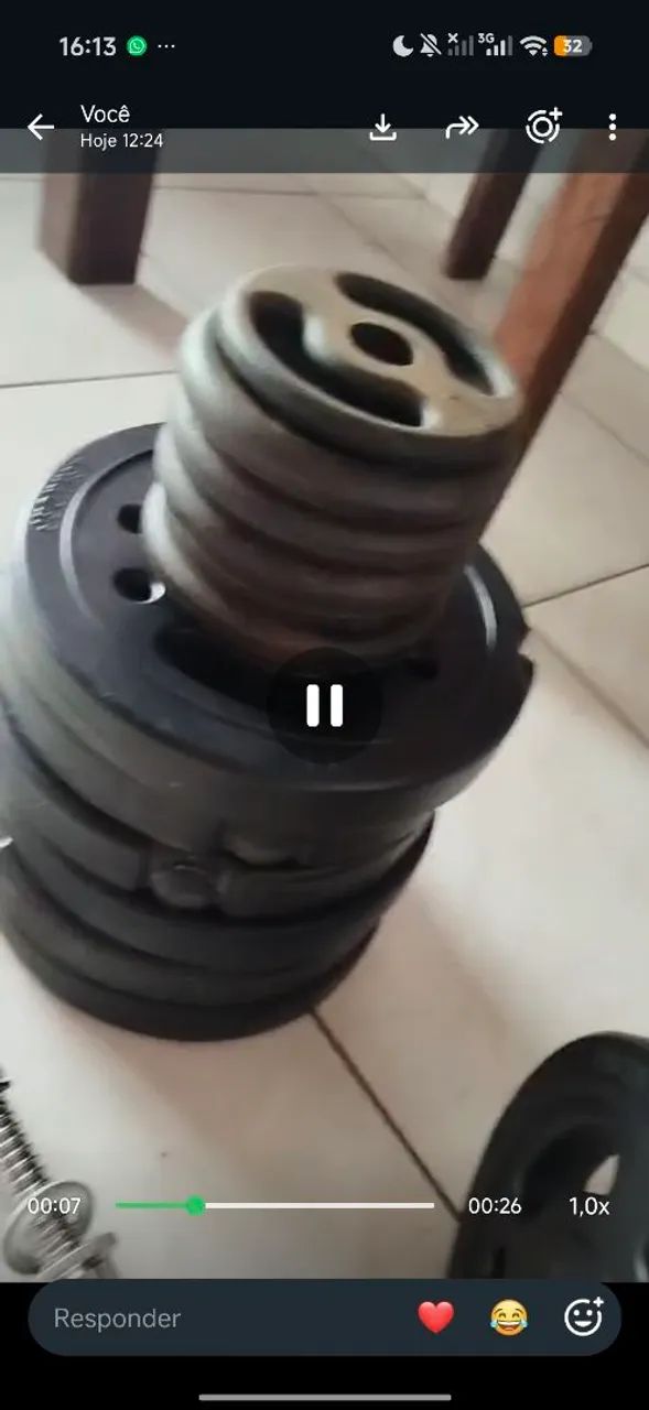 Equipamentos para treino