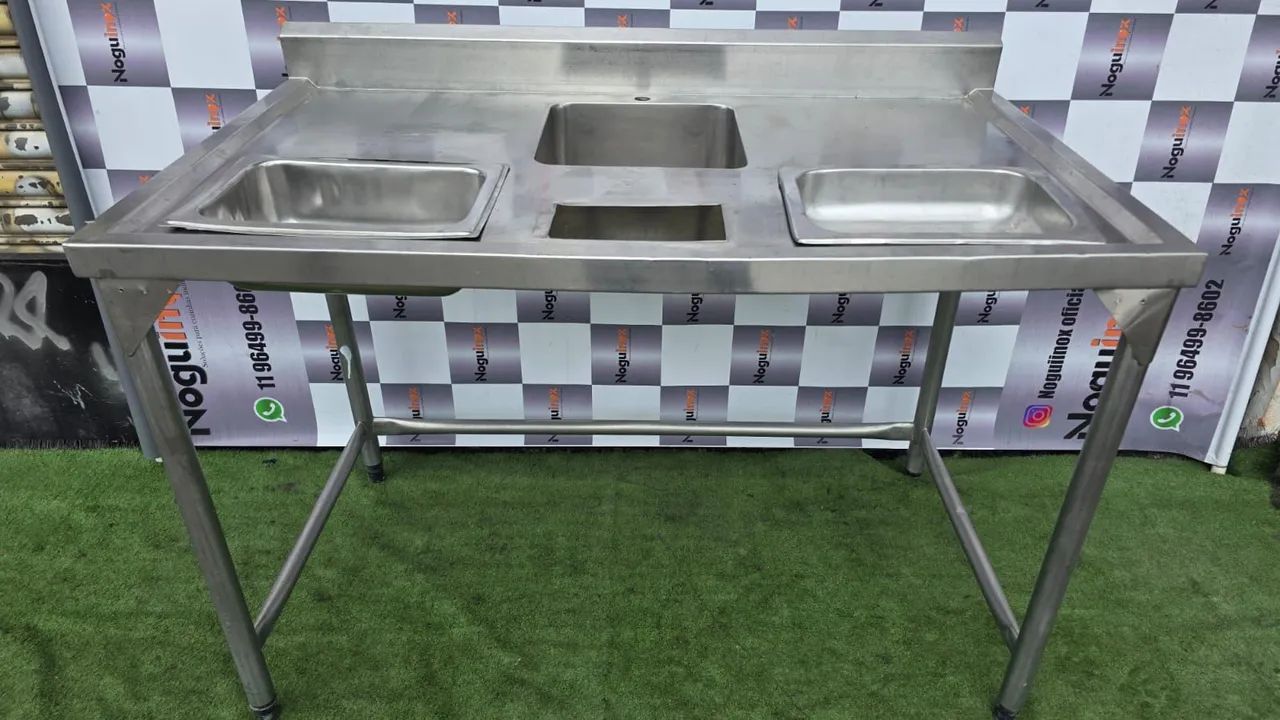 Pia inox 304 com GN