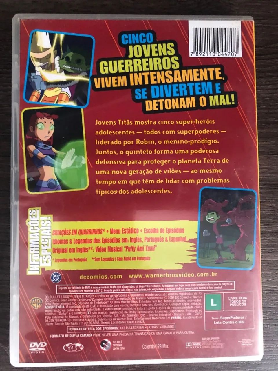DVD Jovens Titãs - Separar e Conquistar - Desenho Animado Clássico - Foto 2