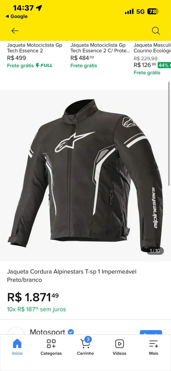 JAQUETA ALPINESTARS ORIGINAL - Foto 4