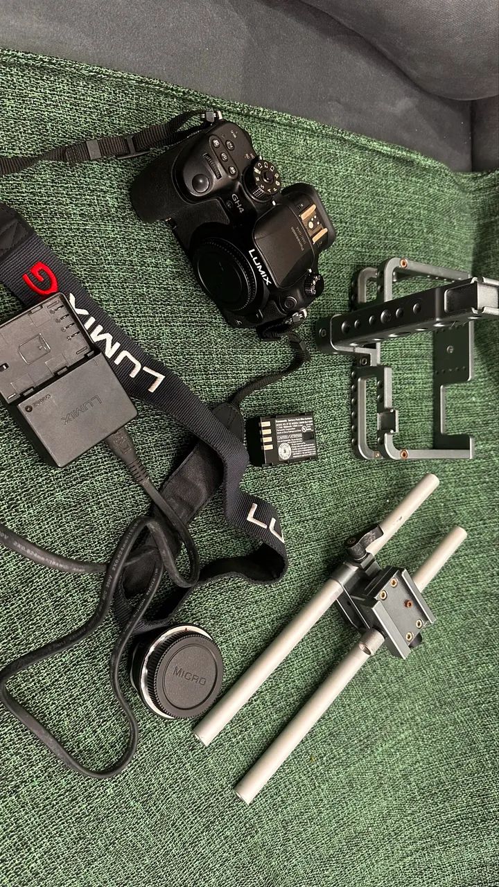 Câmera Gh4 + lente + acessórios - Foto 5