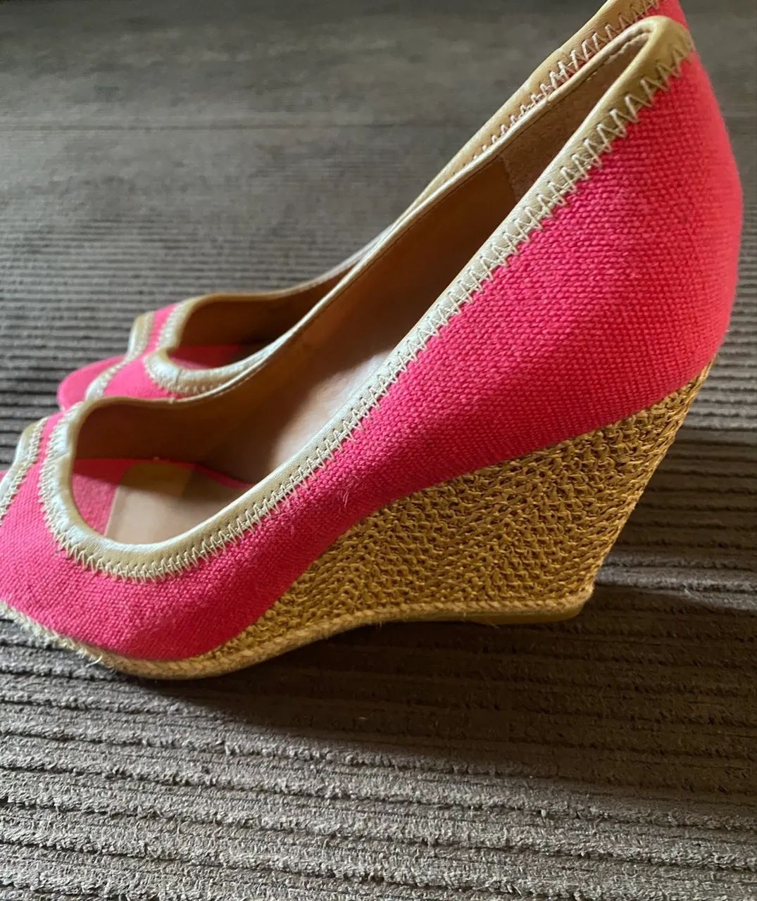  NOVA Sandália anabela rosa pink 36