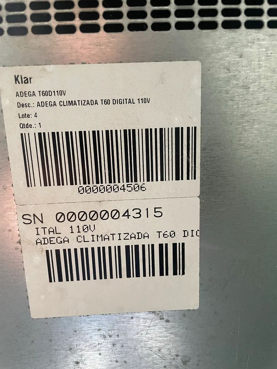 Adega 60 garrafas  - Foto 4