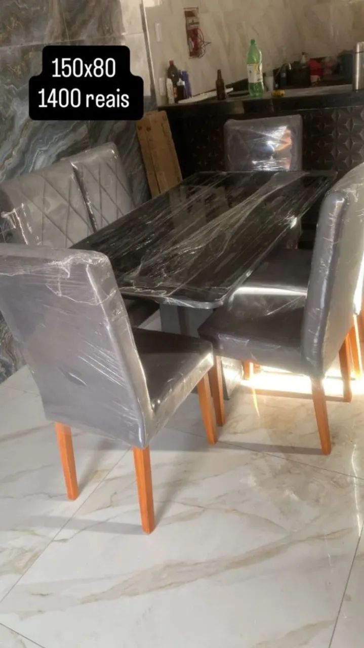 Conjunto de mesa de Jantar entrega e montagem incluso. - Foto 2