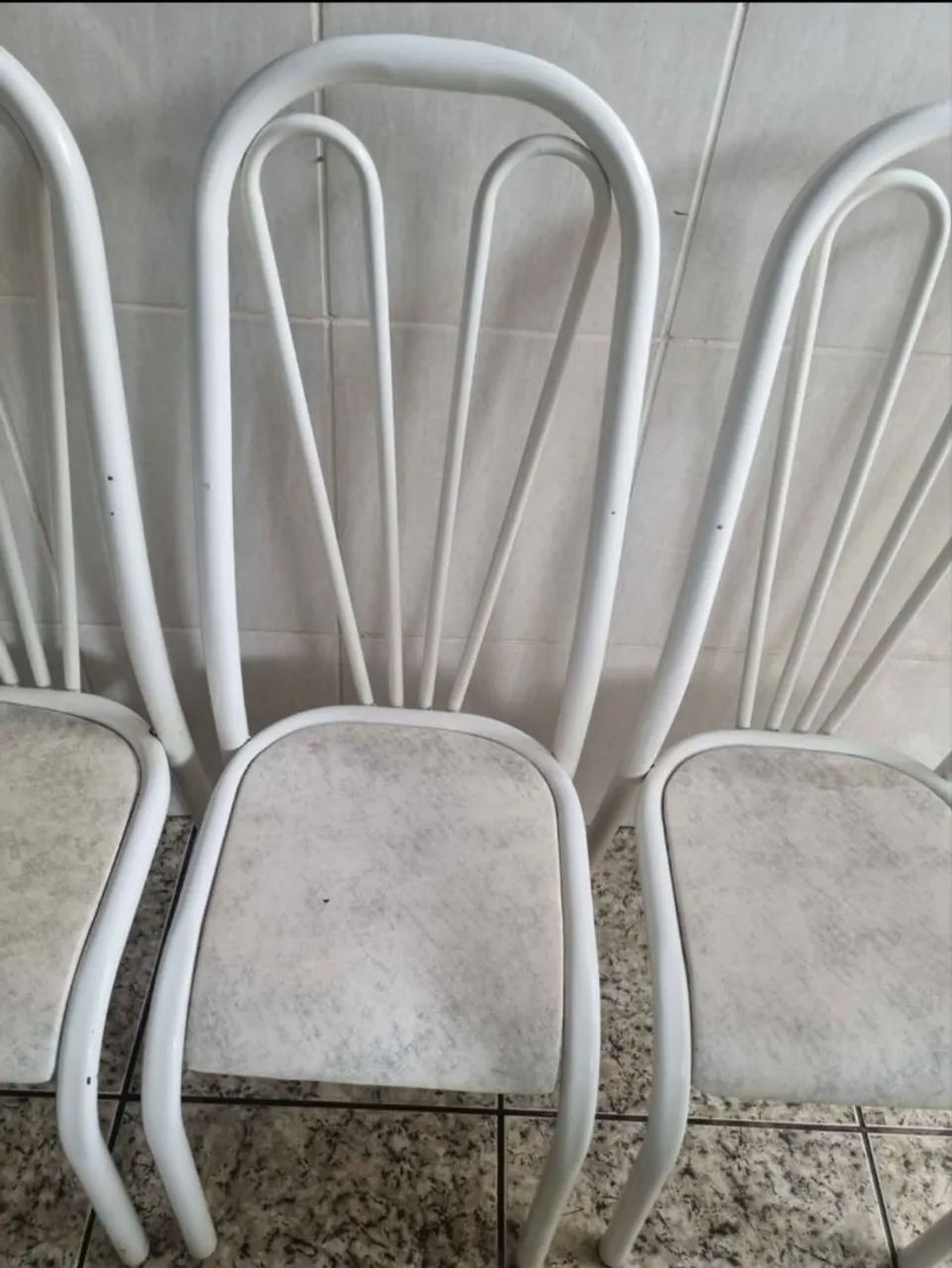 Mesa de mármore com 6 cadeiras  - Foto 4