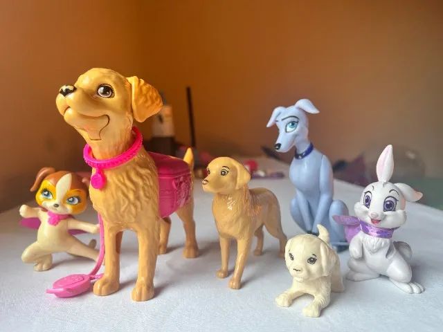 6 Pets Animais Barbie Mattel