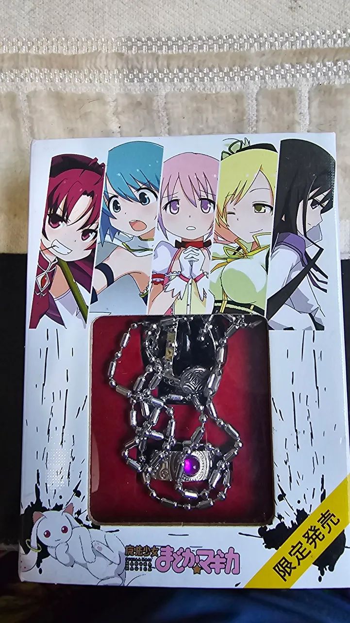 Colar e anel homura madoka mágica 