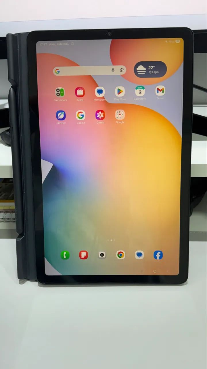 Galaxy Tab S6 Lite LTE - Wi-Fi e Celular - 64G - pouco uso - Foto 3