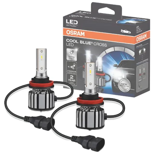 Super Lâmpada Led H8 H11 H16 Osram Cool Blue Cross 2 Un - Peças