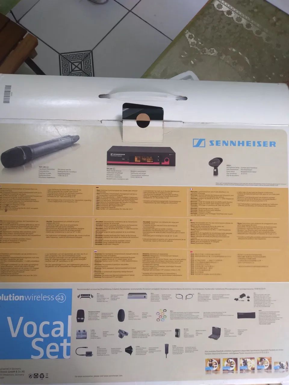 Microfone Profissional Sem Fio Sennheiser Ew100 G3 - Foto 2