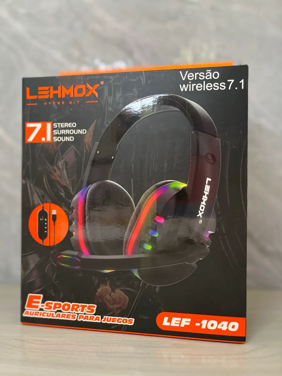 Headset gamer com microfone- ENTREGA A DOMICÍLIO 