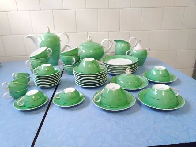 Conjunto porcelana, década de 50. Perfeito Estado