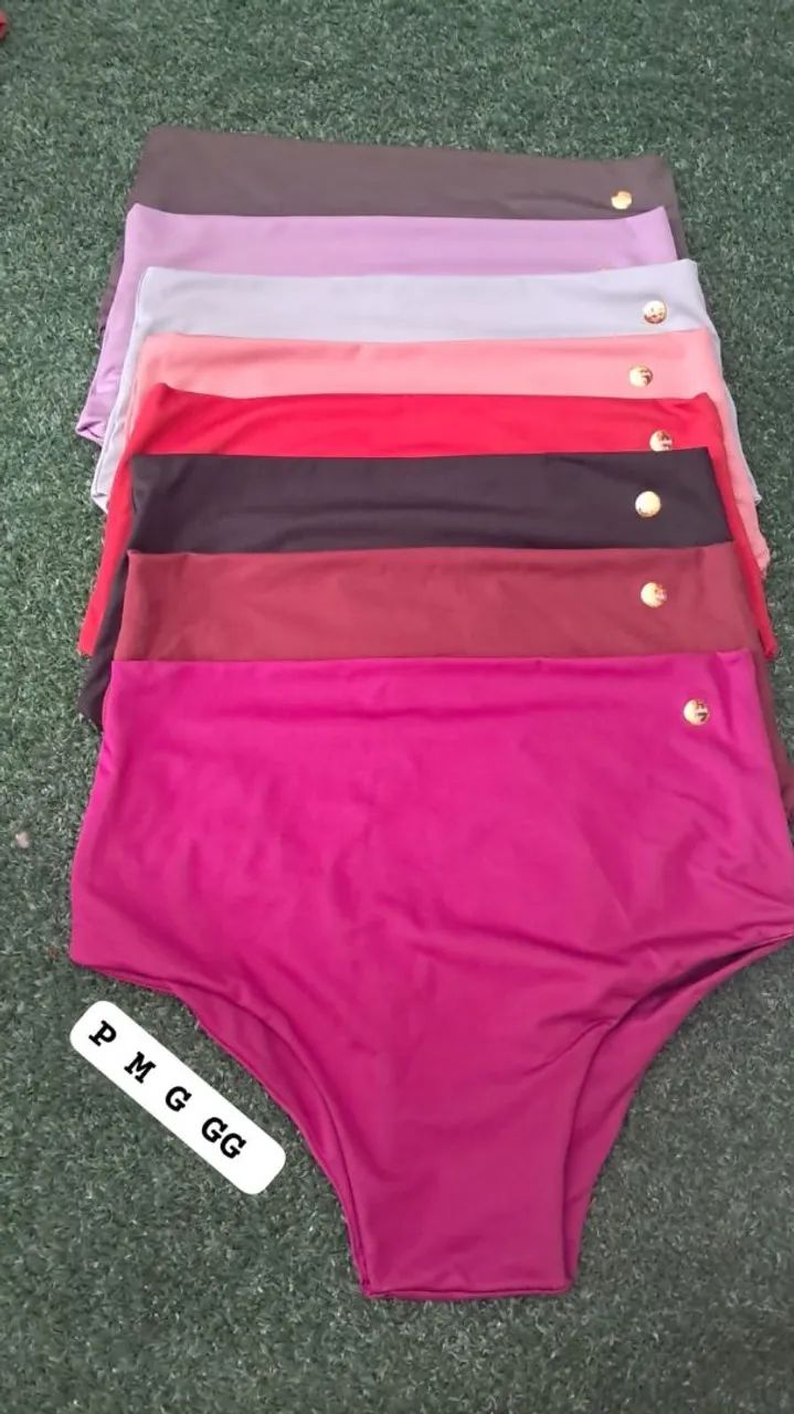 Calcinha alta, kit com 12 .material poliamida  - Foto 2