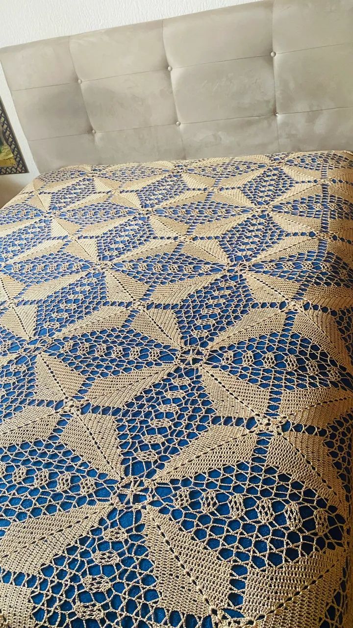 Colcha de crochê  para cama king ou Queem - Foto 3