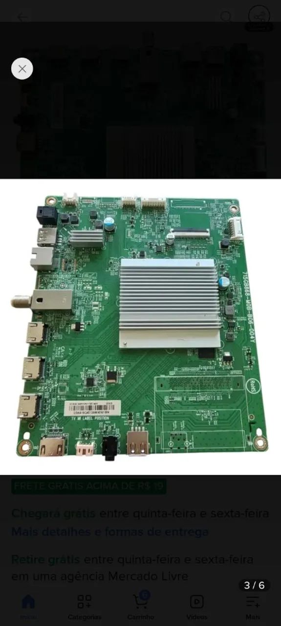 Placa Main boar usada TV Philips 65pug7406/78 - Foto 2
