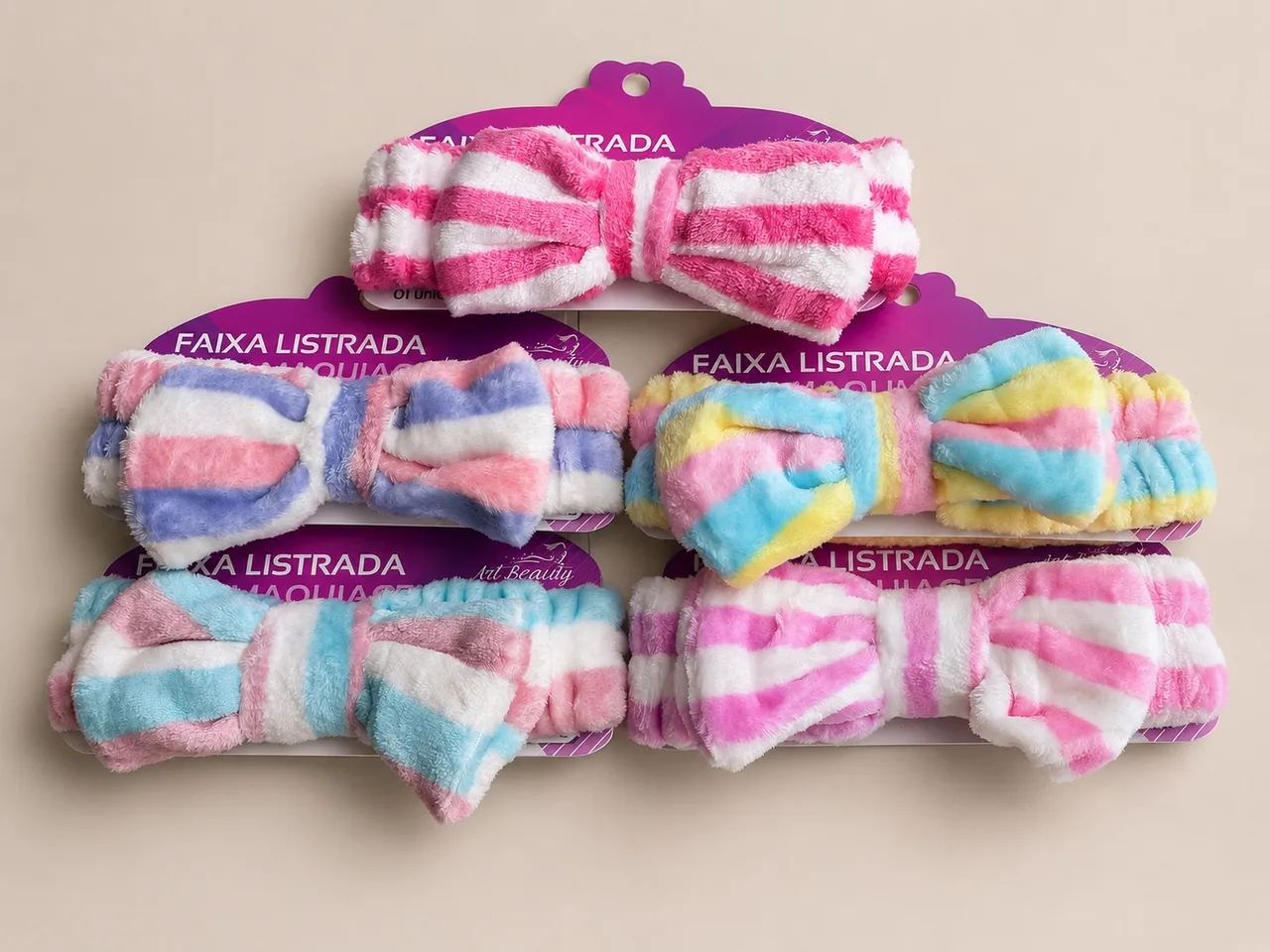 Kit 2 Faixas de Cabelo para Maquiagem Skincare 