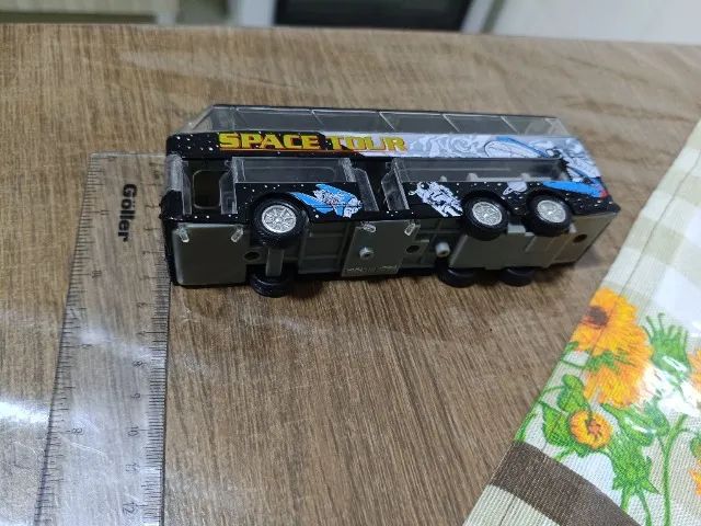 Miniatura Ônibus "Space Tour" Double Decker - 15 cm - Foto 3