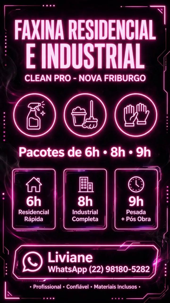 Cean Pro faxinas residencial, industrial e comercial.