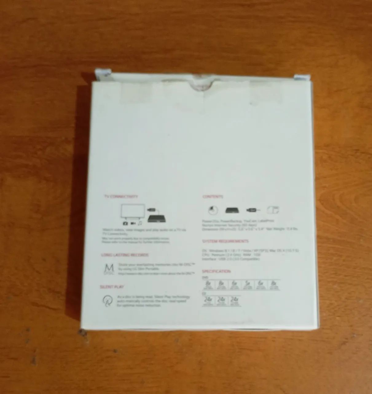 Gravador de DVD externo LG SP80NB80 8x DVD±RW DL USB 2.0 ultrafino portátil<br> - Foto 3