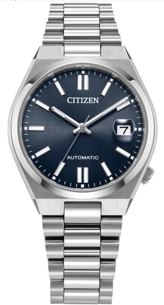 Relógio Citizen Tsuyosa 37mm azul - Foto 4