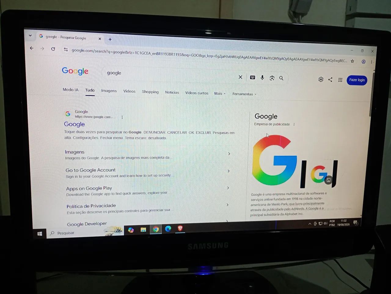 Monitor samsung 19 polegadas - Foto 3