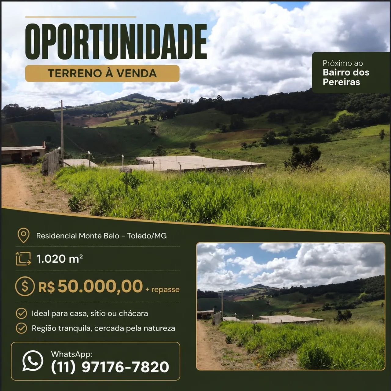 Oportunidade - Terreno 1.000 mts 