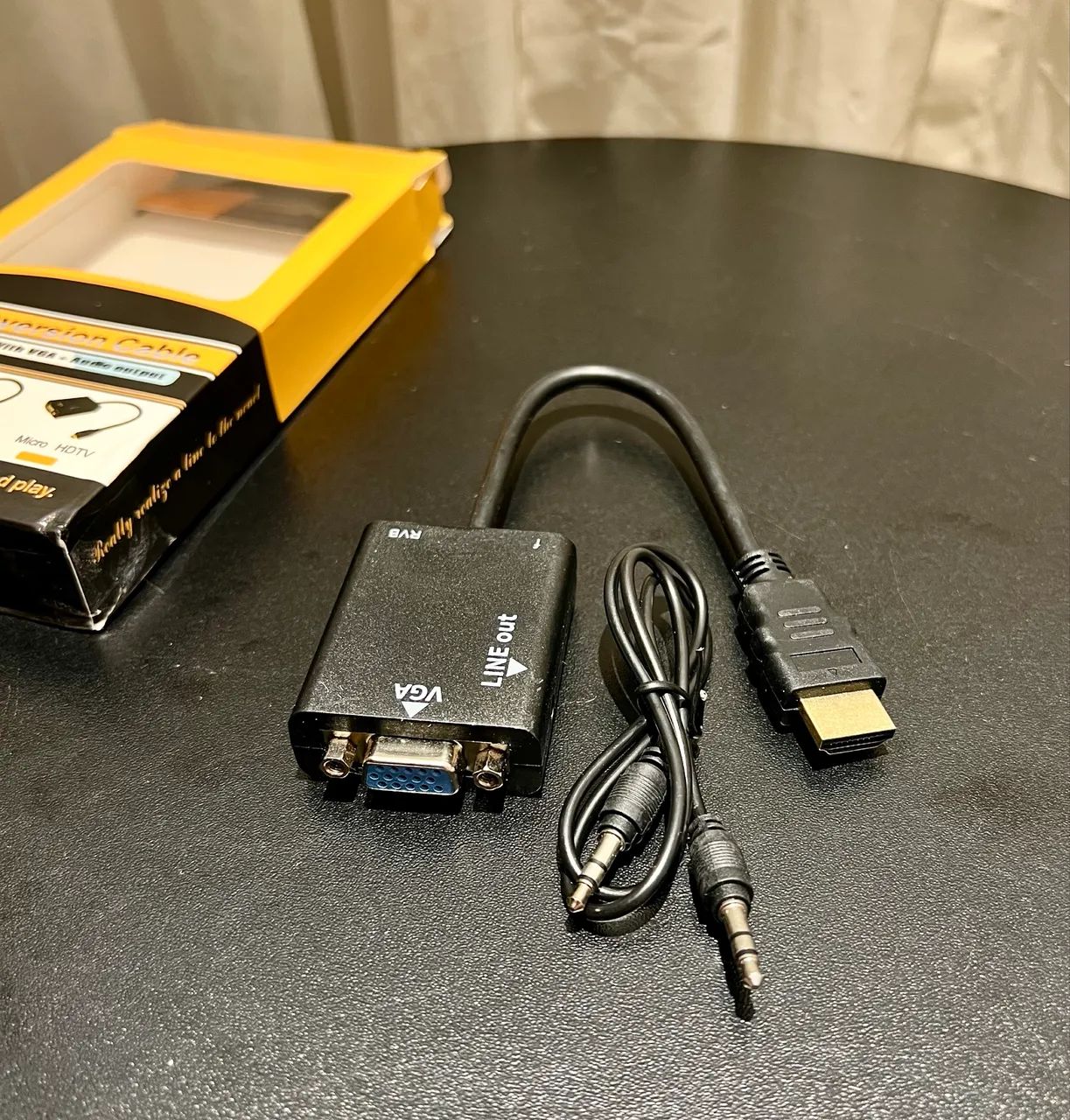 Adaptador HDMI para VGA com Áudio - Praticidade na conexão - Foto 2