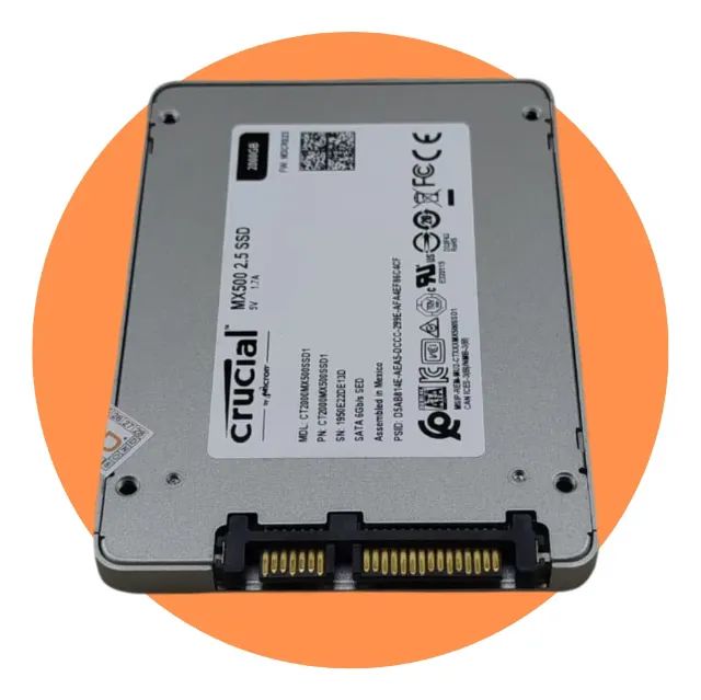 SSD Crucial MX500 2TB CT2000MX500SSD1 SATA ATENÇÃO! SSD DE 100% DE