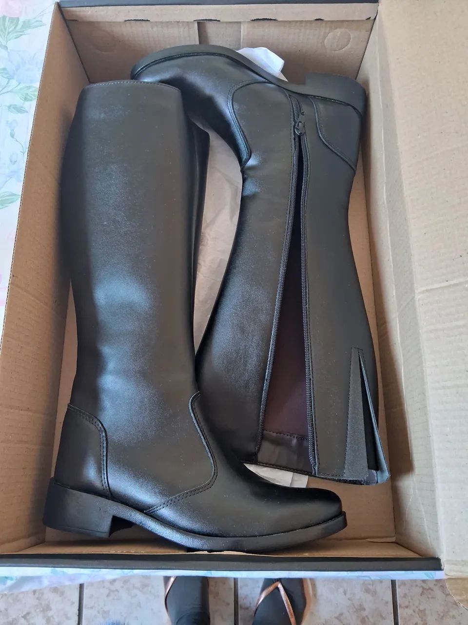 Bota feminino cano longo  - Foto 3