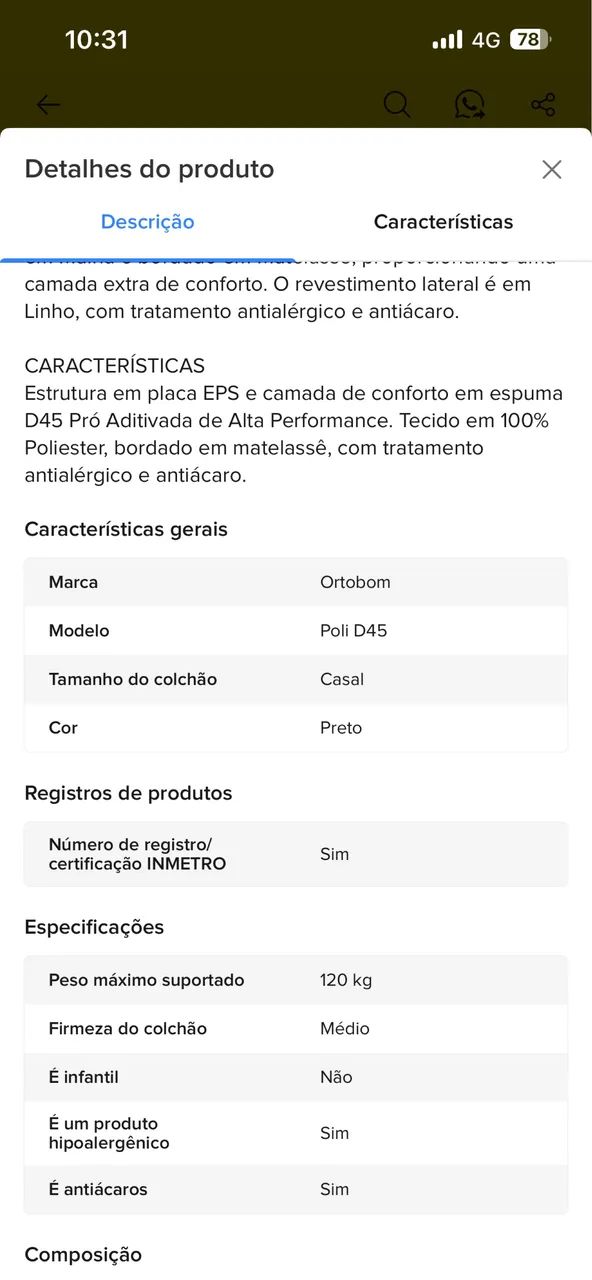 Colchão Ortobom - Foto 3