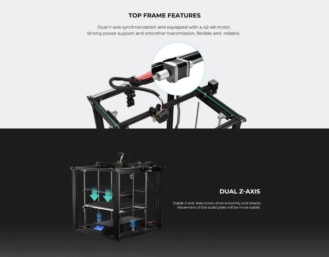 Impressora 3D Creality Ender 5 Plus com BLTouch e Extrusora de Metal - Foto 2