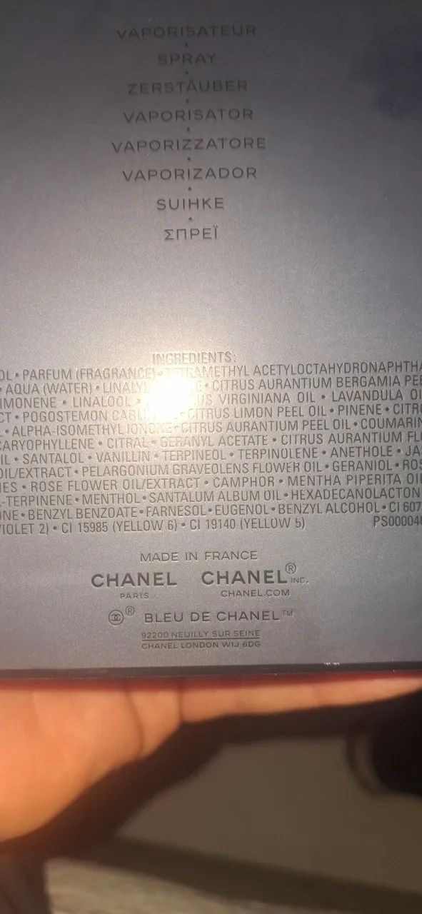 Perfume Bleu de Chanell direto da França de 150ml  - Foto 2