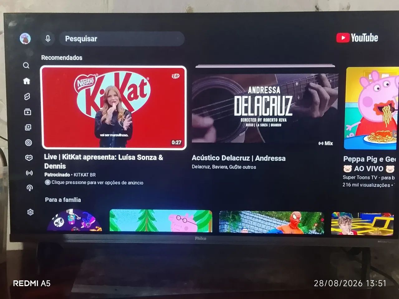 Televisão para vender