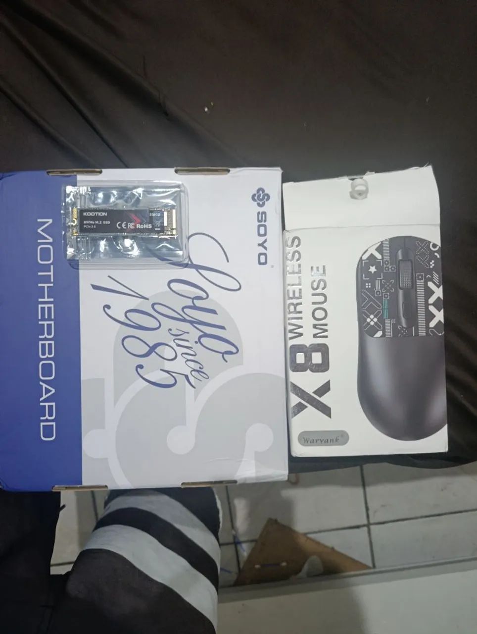 X99 Motherboard, X8 Mouse, 256 GB SSD