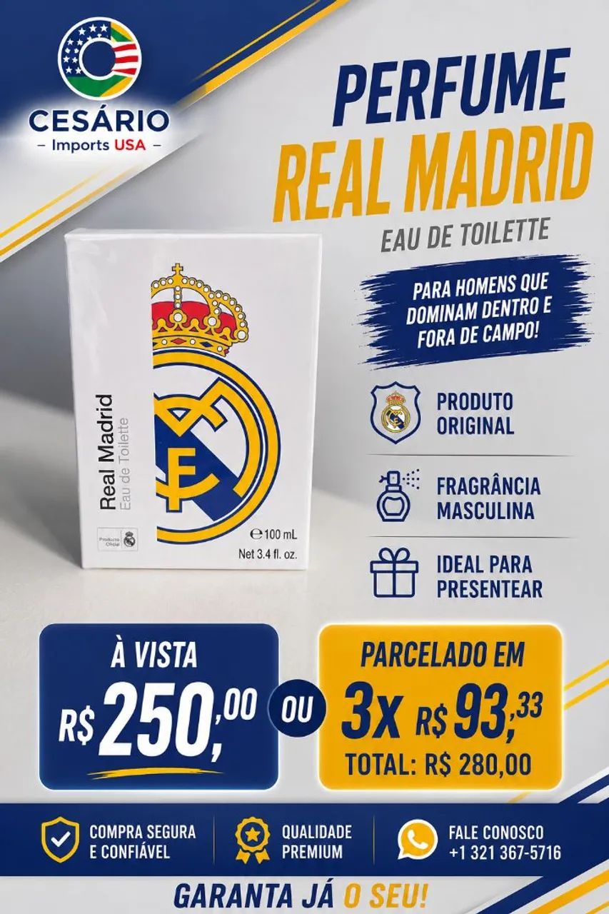 Perfume Importado - Real Madrid