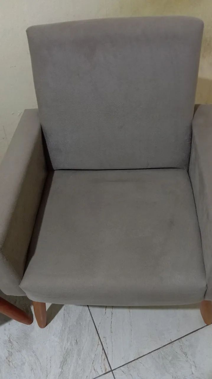 Kit duas poltronas suede - Foto 3