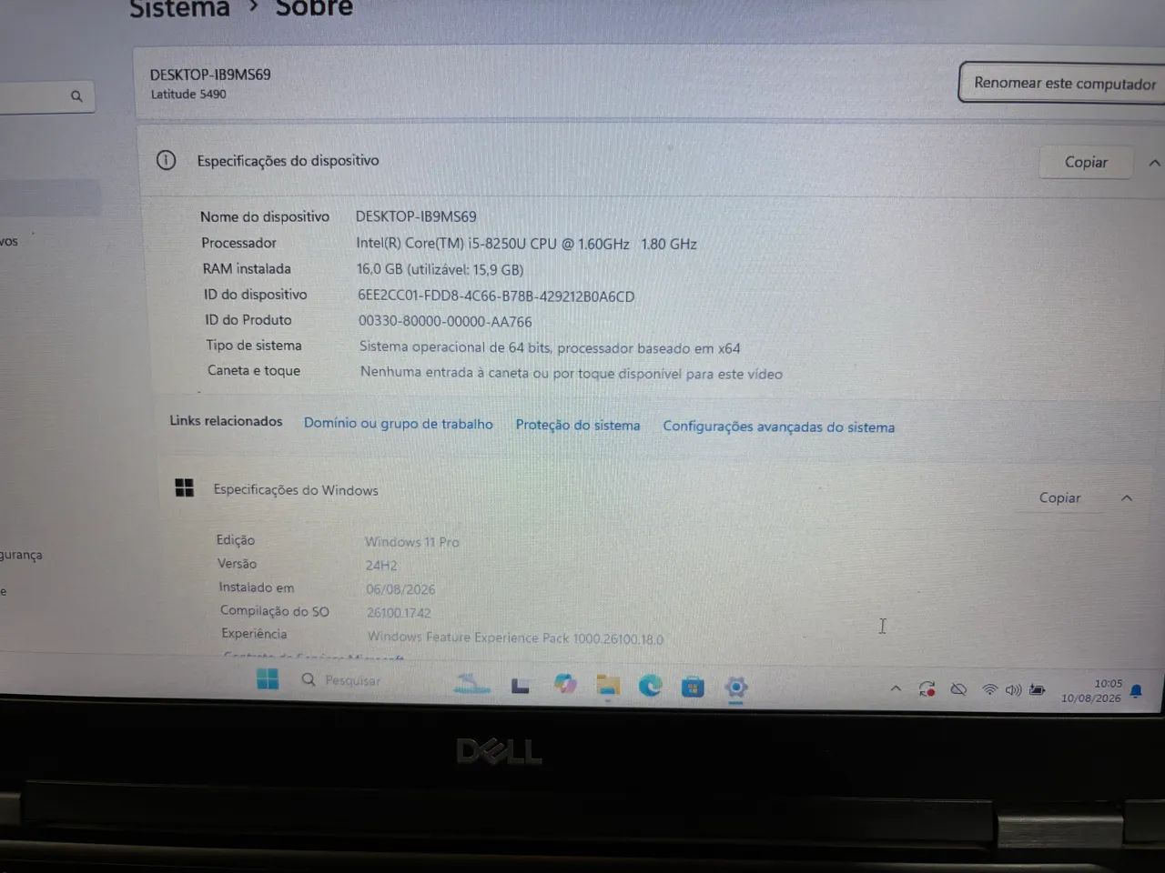 Notebook Dell SSD M2 240Gb  - Foto 4