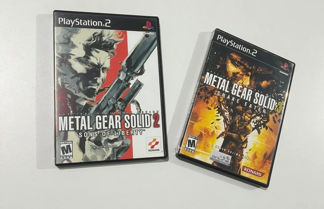 Metal Gear Solid 2 e 3 ps2