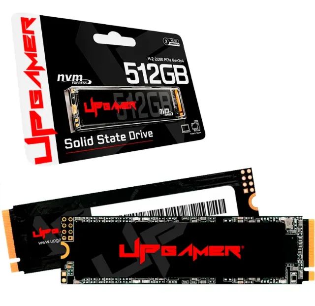 SSD M2 512 GB - UpGamer - M.2 2280 PCIe Gen3x4 - Novo Lacrado para Notebook e PC