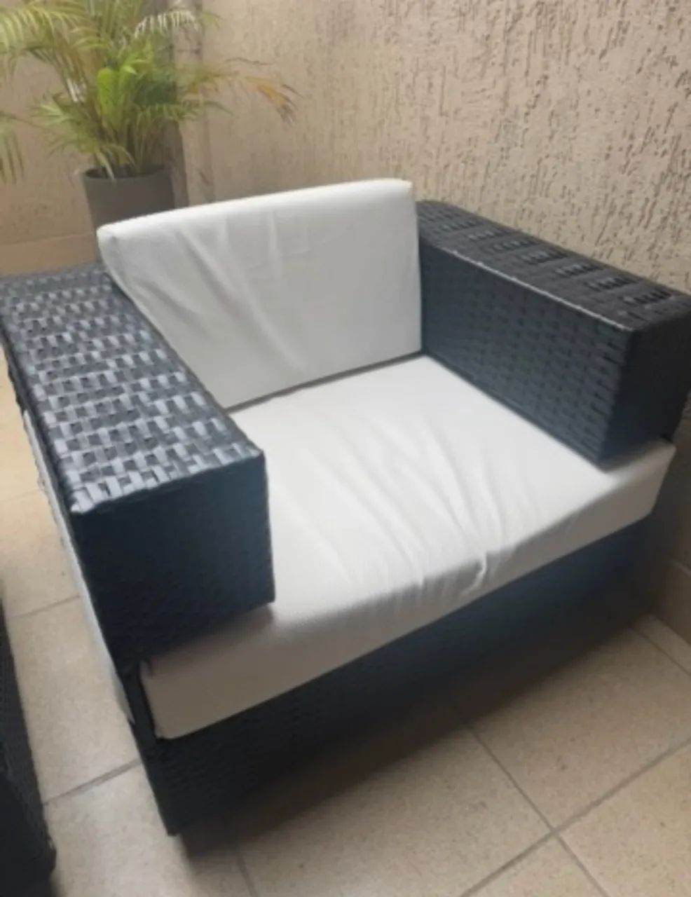 Cadeiras e mesa de fibra náutica  - Foto 2