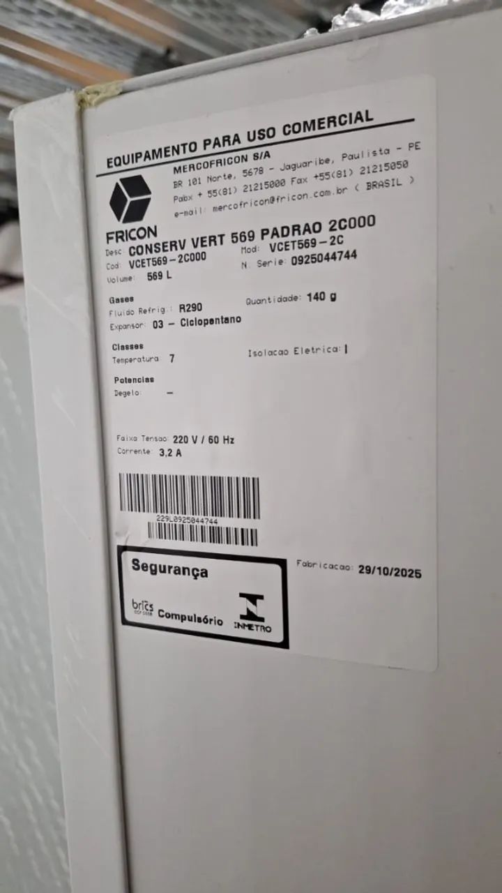 Freezer vertical padrão 2C000 569L - Foto 3