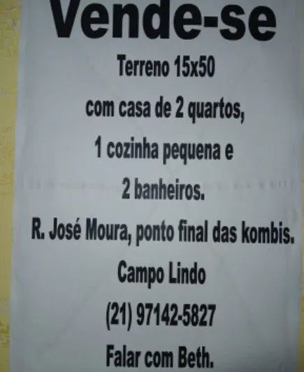 Vendo uma Casa 