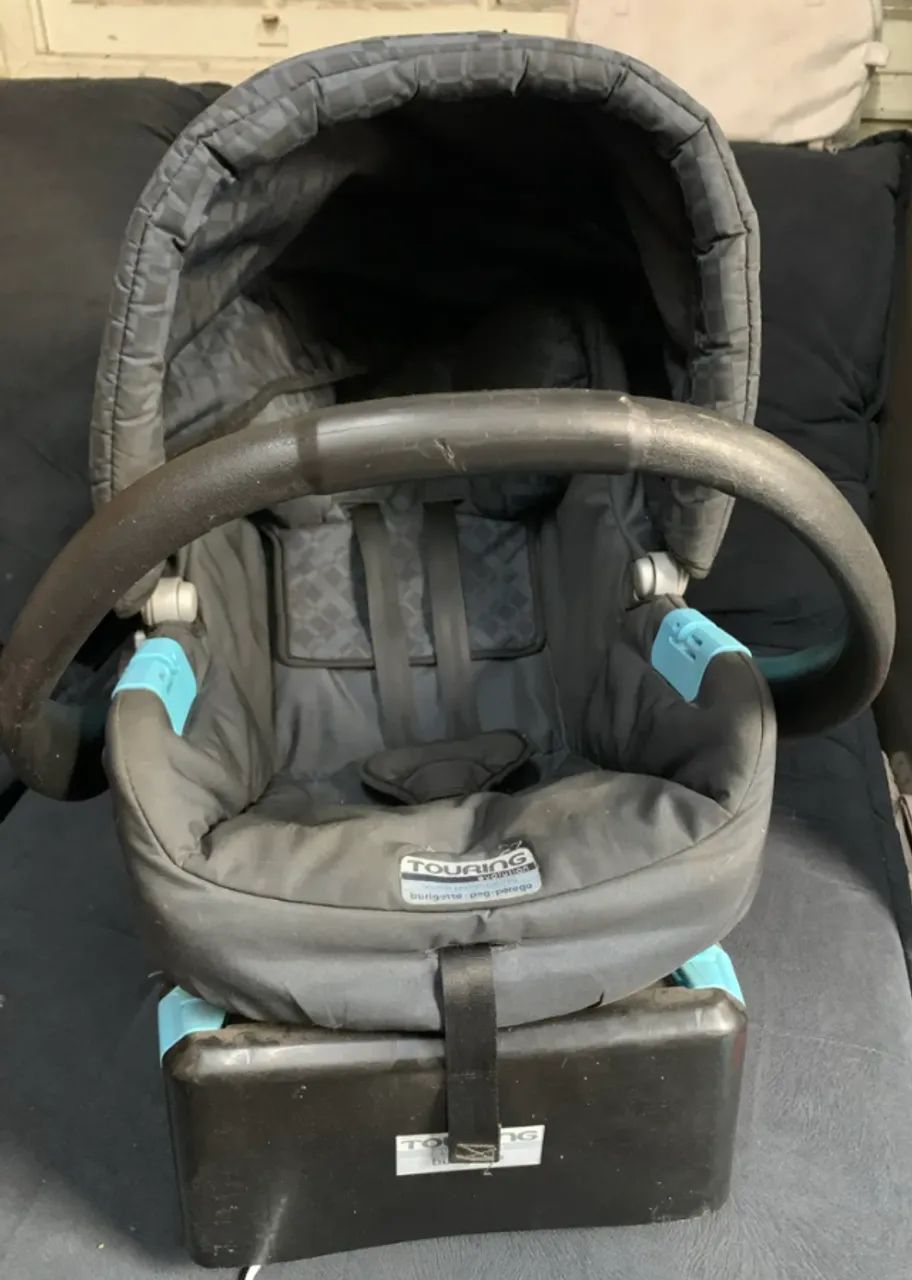 Conjunto Bebê Conforto Touring X E Base Preto - Burigotto - Foto 5