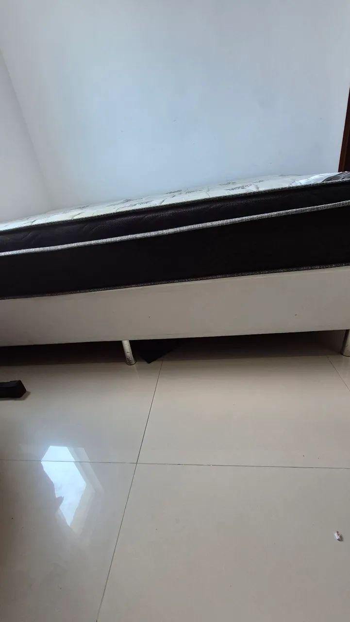Cama casal Ortobom - Base e colchão molas ensacadas - Foto 2