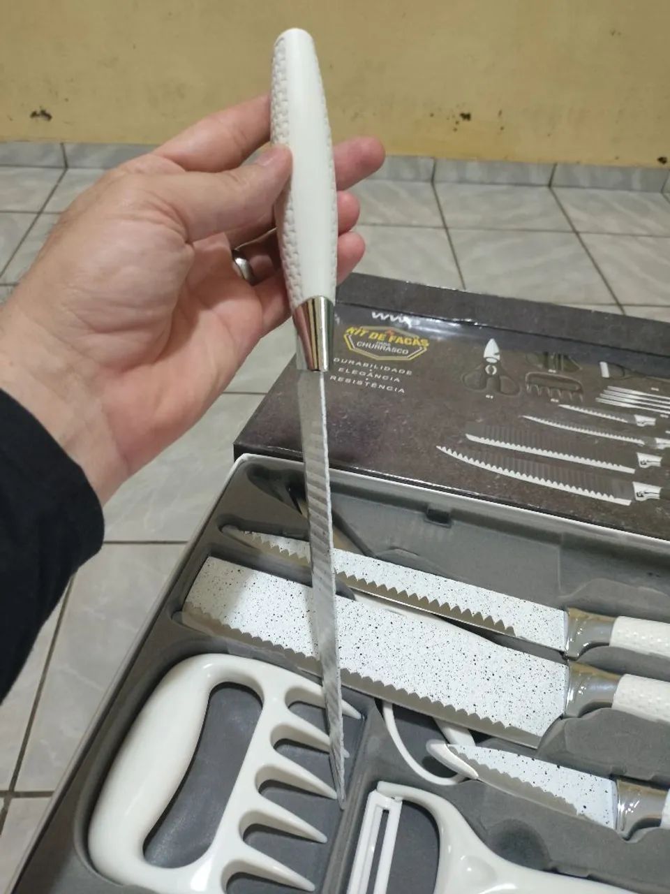 Kit de facas WWB, com 12 peças  - Foto 3