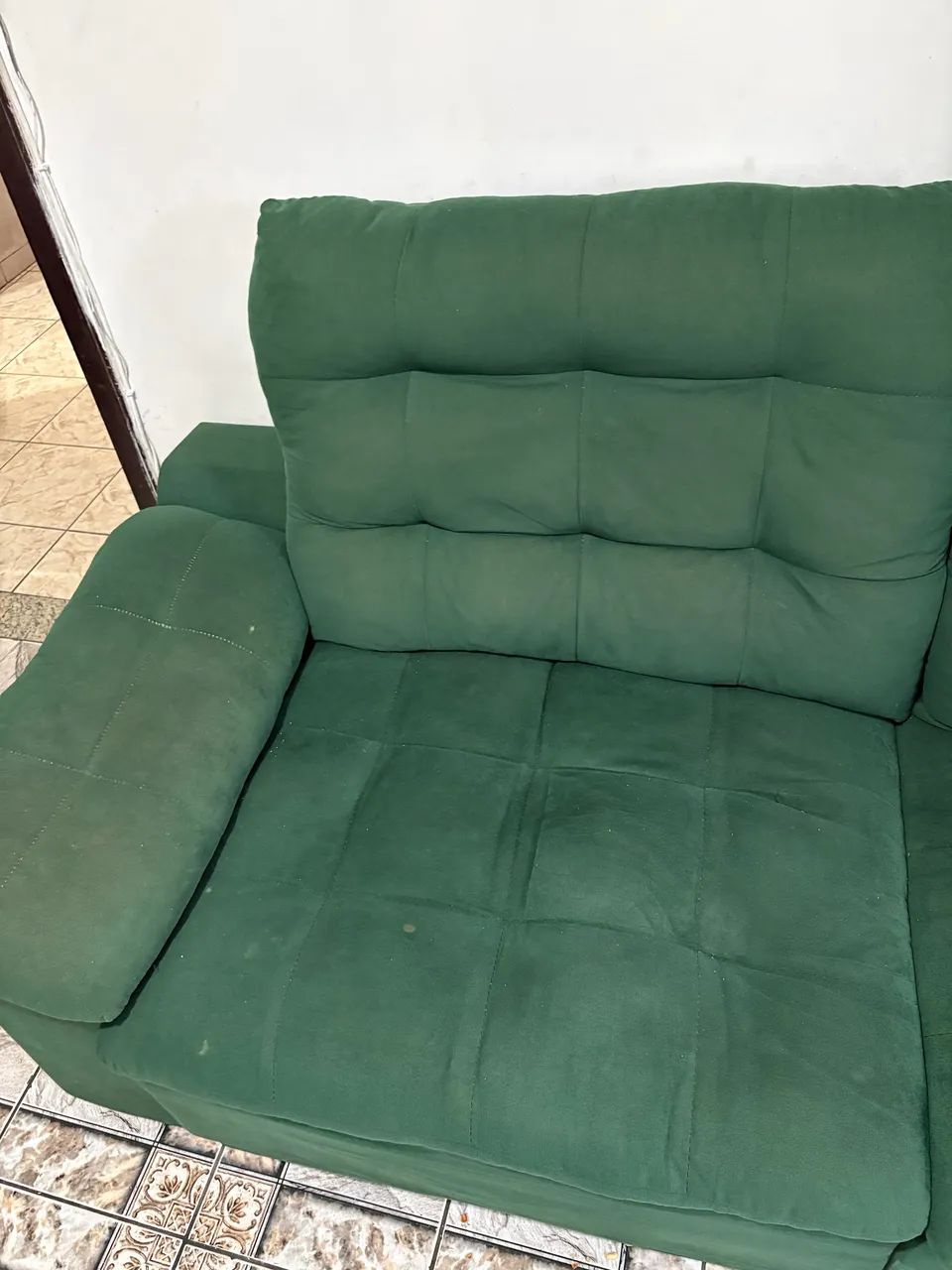 Sofá retrátil verde - largura 2,10  - Foto 3