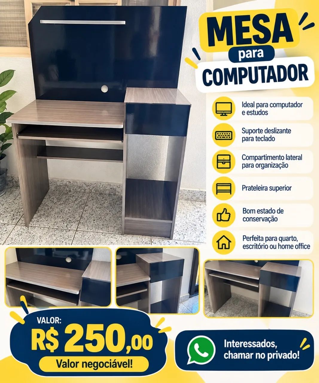 Vendo mesinha de computador  - Foto 2