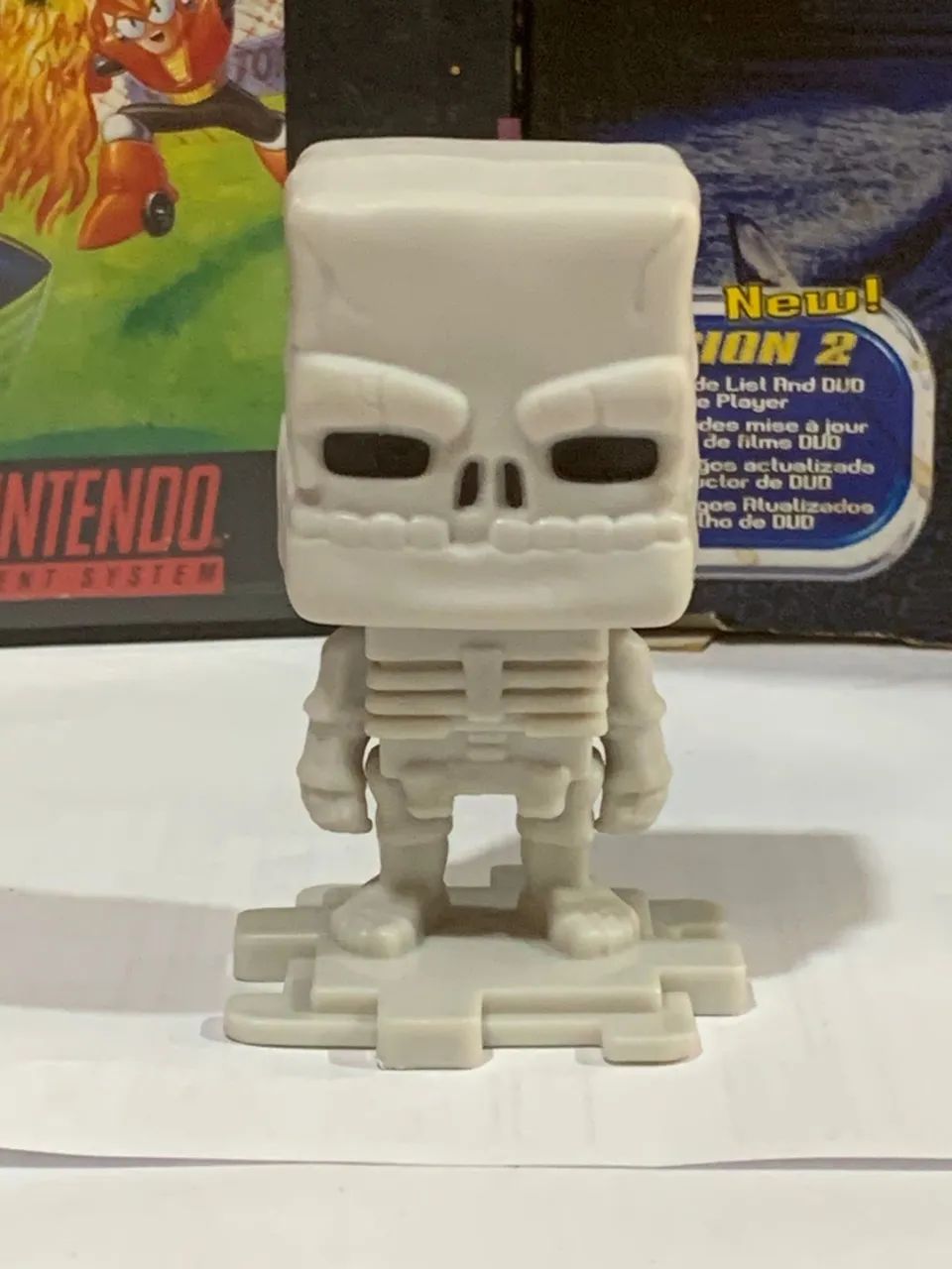 Boneco Esqueleto Cubo Minecraft Filme Mc Donalds Nerd Geek 