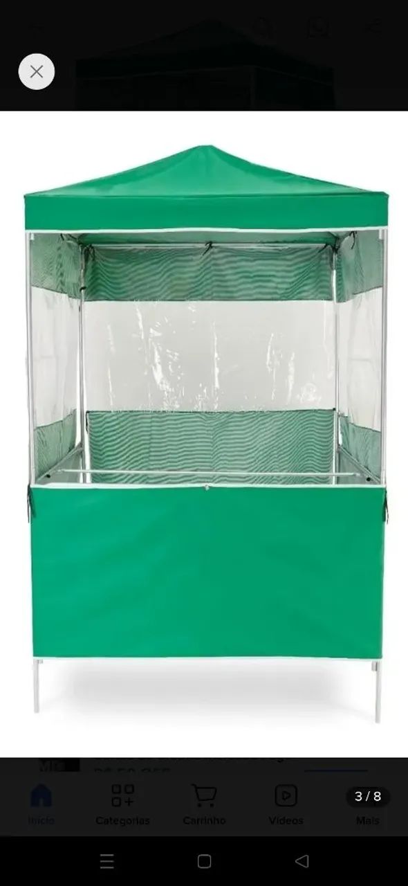 Barraca de feira 1,4 x 1,4m
